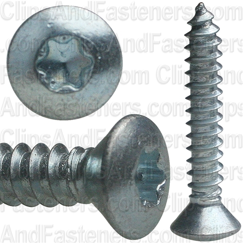 #8 X 1 Torx Oval Hd Tapping Screw - Zinc