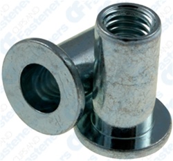 3/8-16 Large Flange Aluminum Threaded Insert - 20 Pieces