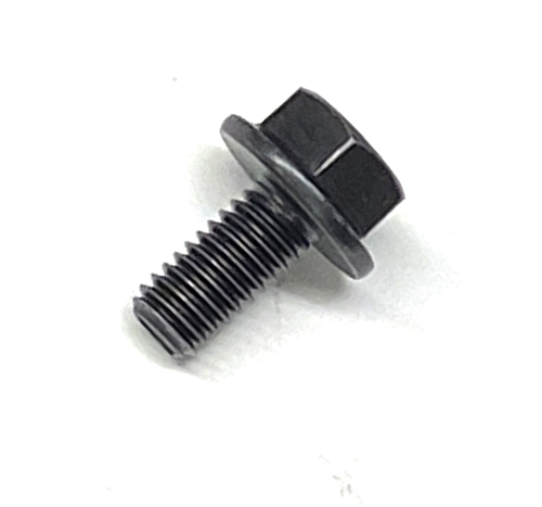 M6-1.00 x 12mm (FT) Hex Head Flange Bolt, Non Serrated, DIN 6921, Plain ...