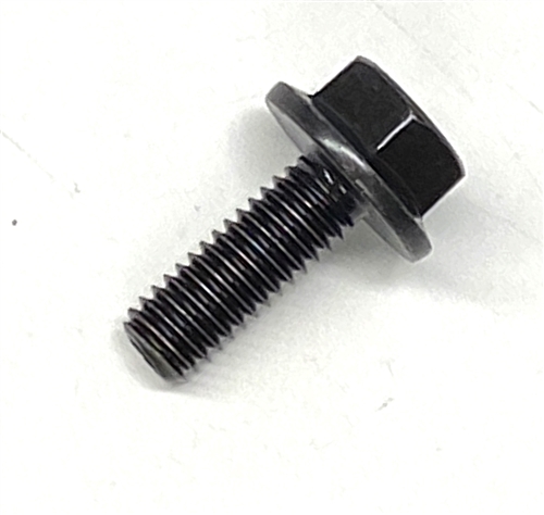 M6-1.00 x 16mm (FT) Hex Head Flange Bolt, Non Serrated, DIN 6921, Plain ...