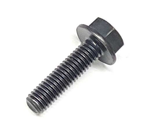 M8-1.25 x 30mm (FT) Hex Head Flange Bolt, Non Serrated, DIN 6921, Plain ...