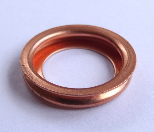 Copper Crush Washer 11mm I.D. 17.5mm O 