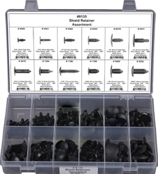 168 Piece Shield Retainer Assortment